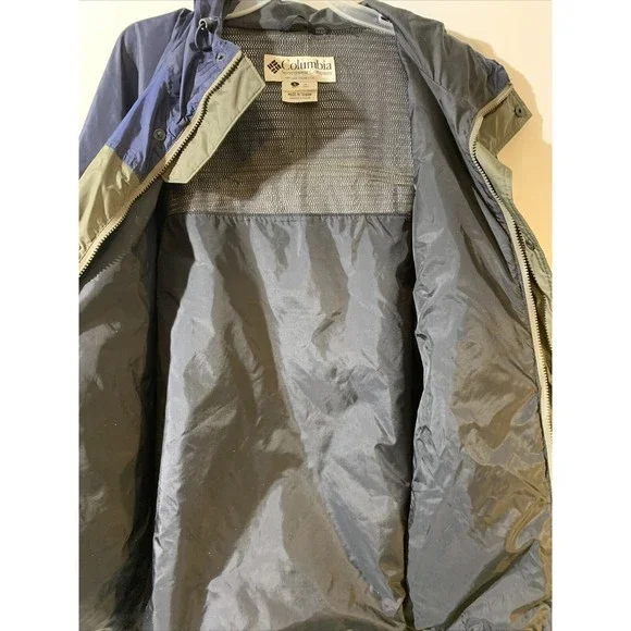 Columbia Mens Packable Jacket Size Large Windbreaker Raincoat Hood - Picture 6 of 7
